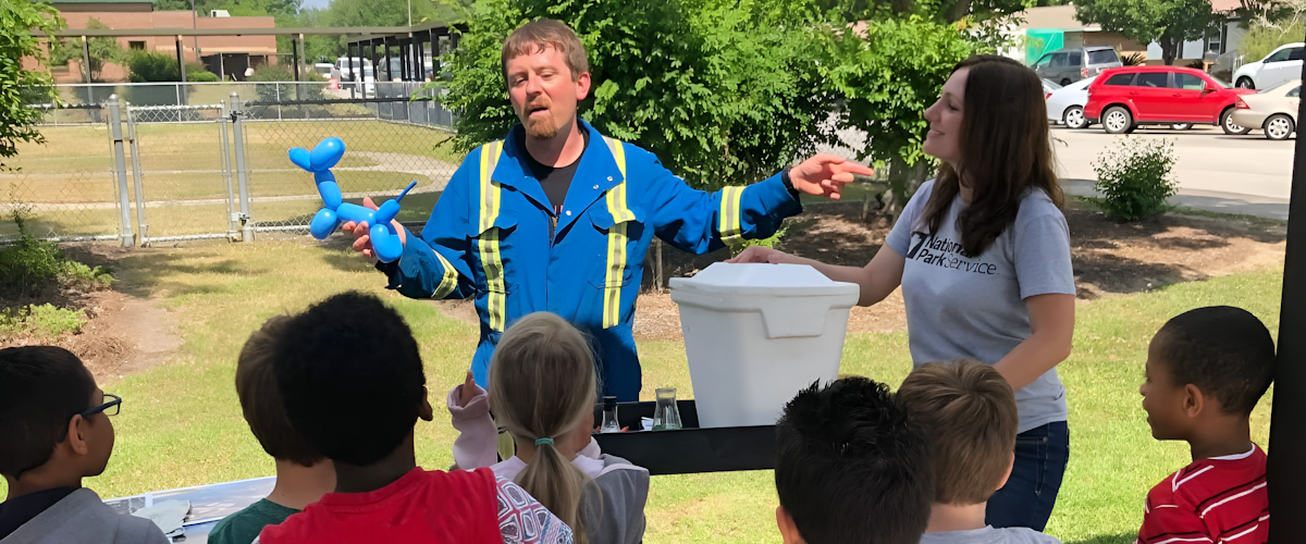 Marine Chemist SC Joshua and Sarah Marshall Career Day